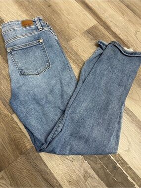 Judy Blue Straight-Leg Jeans in Light Blue Wash